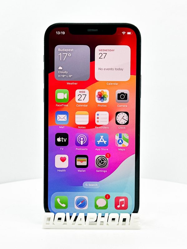 Apple iPhone 12 (64GB)  - Akku: 100% - Szín: Fekete