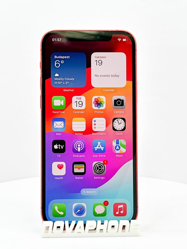 Apple iPhone 12 (64GB)  - Akku: 100% - Szín: Piros