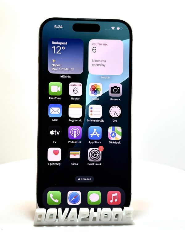 Apple iPhone 15 Pro (256GB)  - Akku: 100% - Szín: Ezüst